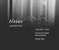 Intermedialna wystawa "Notes" Agnieszki Dudek