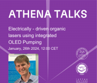 ATHENA Talk - Electrically driven organic laser using...