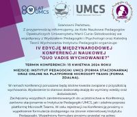 Międzynarodowa Konferencja Naukowa "Quo Vadis...