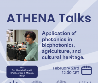 ATHENA Talk - ‘Application of photonics in biophotonics,...