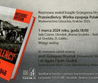 Zaproszenie na spotkanie wokół książki Grzegorza Hryciuka