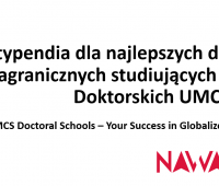 Stypendium dla zagranicznych doktorantów w ramach...