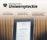 Grant raport in Wiadomości Uniwersyteckie