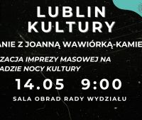 Lublin Kultury: spotkanie z Joanną Wawiórką-Kamieniecką