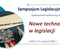 Nowe technologie w legislacji - konferencja