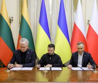 Prezydenci Polski, Litwy i i Ukrainy podpisali Wspólną...