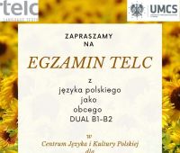 Egzamin telc z języka polskiego jako obcego (dual B1-B2) 