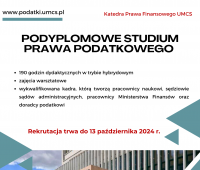 Ruszyła rejestracja na IV edycję Podyplomowego Studium...