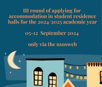 III round of applying for on-campus accommodation for the...