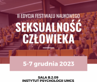 II edycja Festiwalu Naukowego „Seksualność Człowieka”