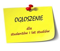 Szkolenia dla studentów I roku - rok akad. 2024/2025