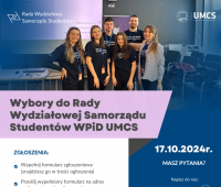 Wybory do Rady Wydziałowej Samorządu Studentów