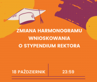 Zmiana Harmonogramu - Stypendium Rektora 2024/2025