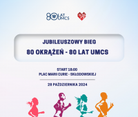 Jubileuszowy bieg "80 okrążeń - 80 lat UMCS"