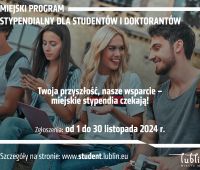 Miejski program stypendialny dla studentów i doktorantów