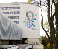 Mural z wizerunkiem Marii Curie-Skłodowskiej