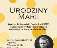 "Urodziny Marii" - 7.11.2024