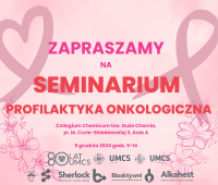 Zaproszenie na seminarium "Profilaktyka...