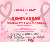 Zaproszenie na seminarium "Profilaktyka...