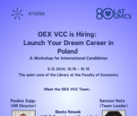 Open registration for Workshops with OEX VCC company -...