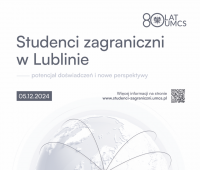 Konferencja „Studenci zagraniczni w Lublinie – potencjał...