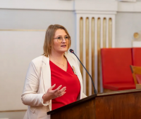 Dr Ewelina Kancik-Kołtun na konferencji w Słowacji 