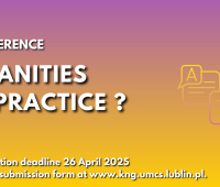 Conference MODERN HUMANITIES - THEORY OR PRACTICE ? 9-10...