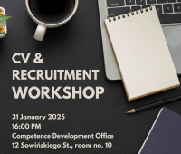 Open Registration for the workshop "CV &amp;...