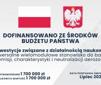 Uniwersalne wielomodułowe stanowisko do badań emisji,...