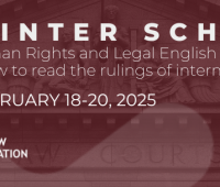 Winter School: Human Rights and Legal English - How to...