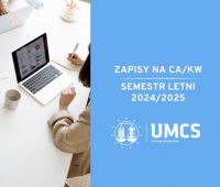 Już jutro! Zapisy do grup CA/KW.