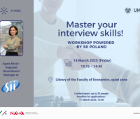 Open registration for Workshops “Master Your Interview...