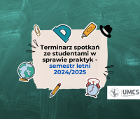 Terminarz spotkań ze studentami w sprawie praktyk -...
