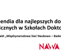 Stypendium dla zagranicznych doktorantów w ramach...