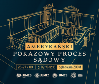 UMCS: Pokazowy amerykański proces sądowy z udziałem...