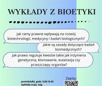 Wykłady on-line z bioetyki w ramach projektu „Together...