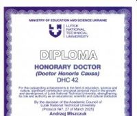 Prof. Andrzej Miszczuk doktorem honoris causa Lutsk...