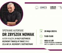 Spotkanie autorskie z dr. Zbyszkiem Nowakiem