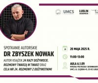Spotkanie autorskie z dr. Zbyszkiem Nowakiem