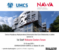 UMCS: już w czwartek 1st Staff Welcome Centers Forum