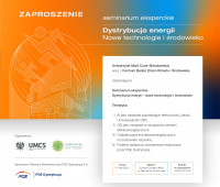 REJESTRACJA - Seminarium eksperckie „Dystrybucja energii...