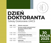Zaproszenie na Dzień Doktoranta (30.05)