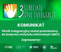 III LDI - piknik przeniesiony do Instytutu Informatyki UMCS