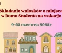 Składnie wniosków o przyznanie miejsca w Domu Studenta na...
