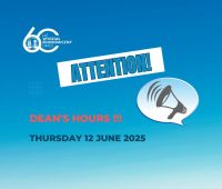 Dean's Hours on 12 June 2025.