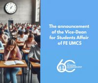 The announcement  of the Vice-Dean  for Students Affair...