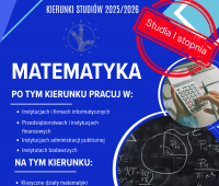 Matematyka na Wydziale MFiI!