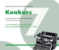 Konkurs na najlepszą pracę doktorską i habilitacyjną z...