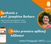 Polska premiera aplikacji ASDetect i wizyta prof....