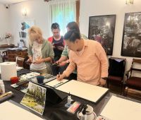 Letnie warsztaty akwareli z Minh Dam - fotorelacja